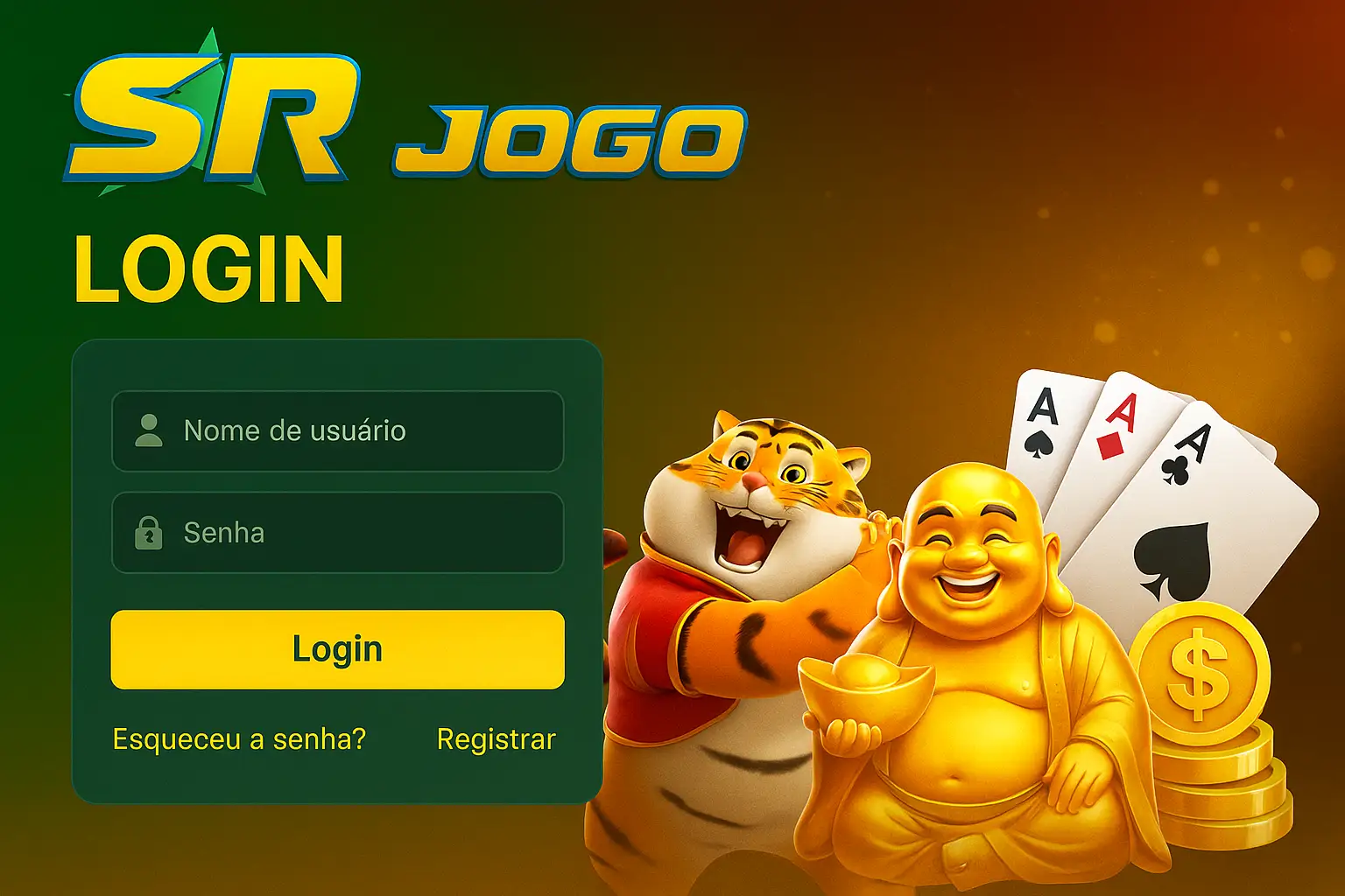 Login no Cassino SRJOGO
